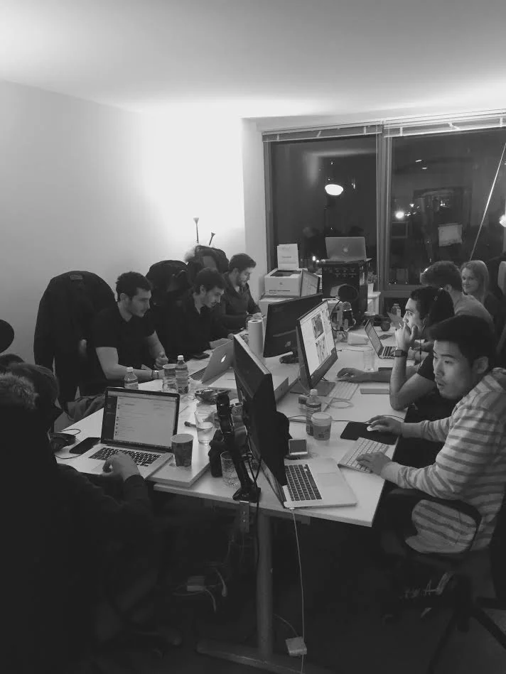 The Paribus team working away.