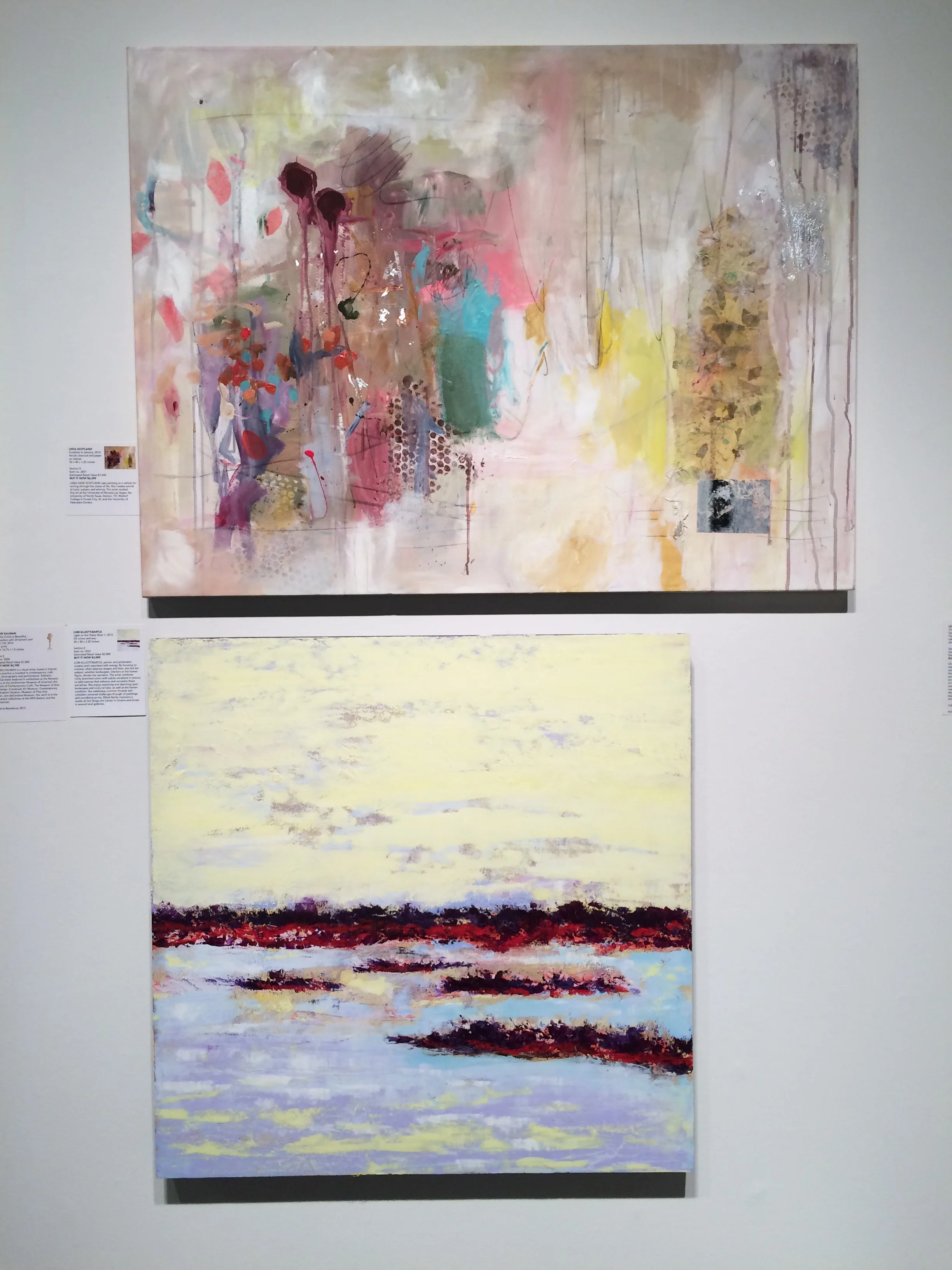 My painting in the Bemis gallery, section 2.  