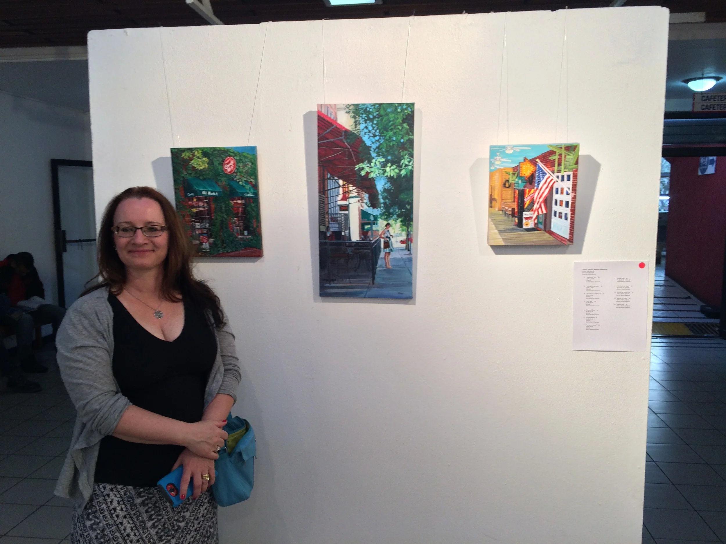 Katrina with her work