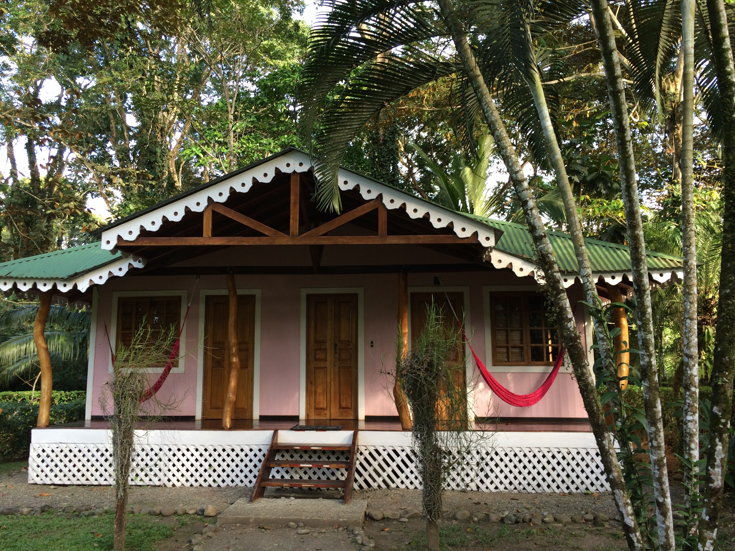 my cottage at Ciudad Perdida Ecolodge in Cahuita