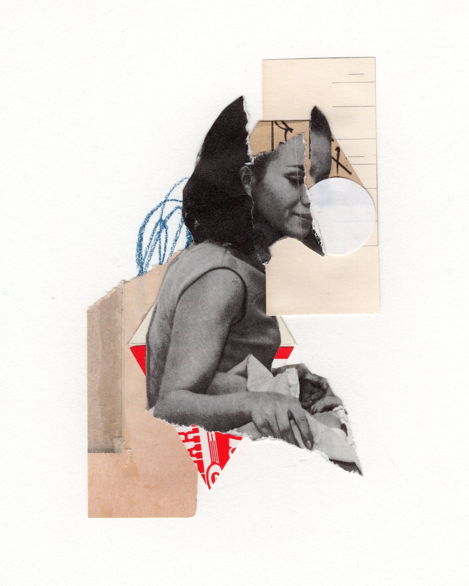 &quot;Year Book&quot; by @sophienewell_studio will be on display during the @collage_nebraska  exhibit at Hot Shops Art Center May 2-26. Please join us for the opening reception 6-8pm Saturday, May 4. 

 #collage #collageart