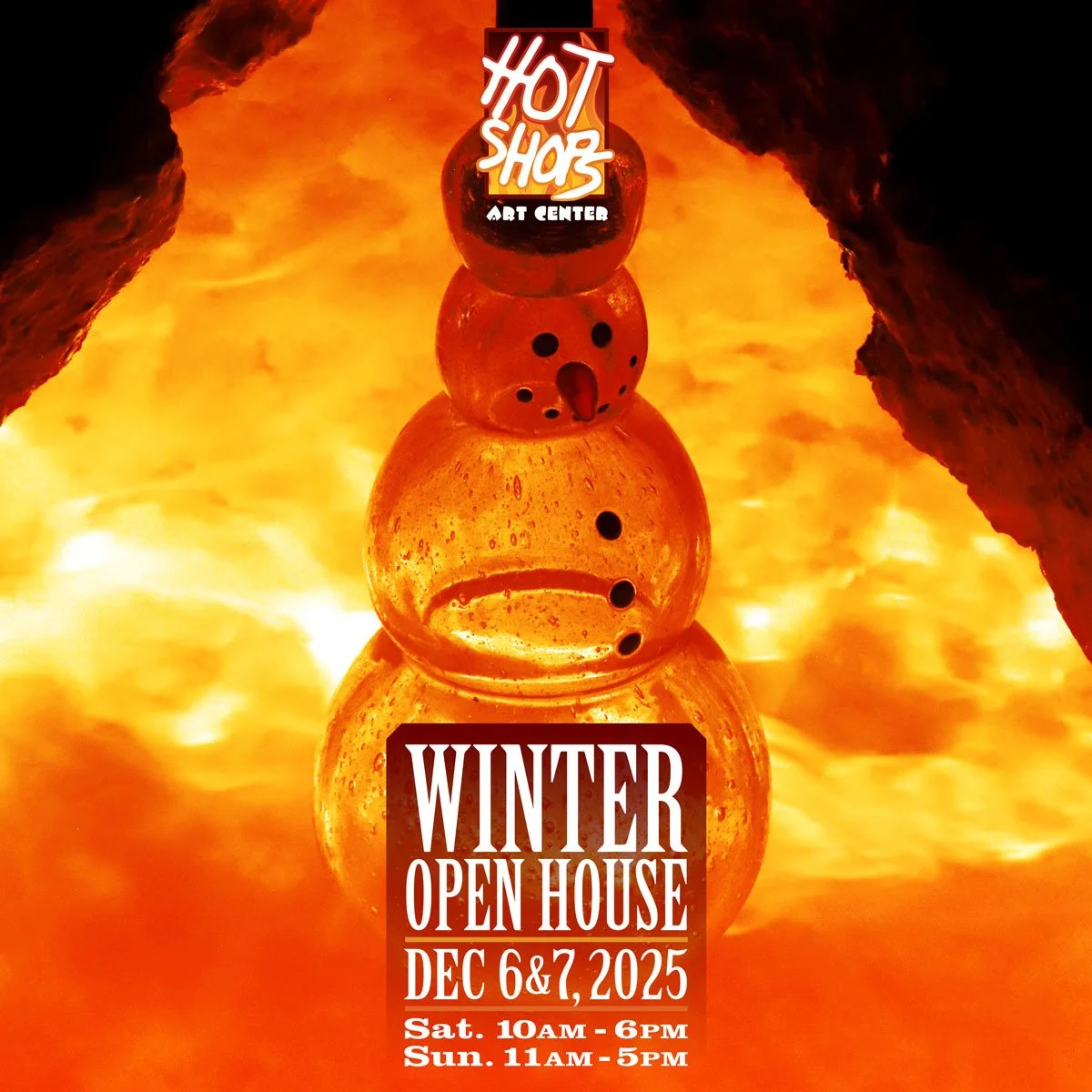 Please join me and all the @hotshopsartcenter artists for our biggest event of the year -- the December open house. I'll have my second-floor studio open both days and hope to see many visitors. I'll have most of the pieces from &quot;Weirder, Wilder