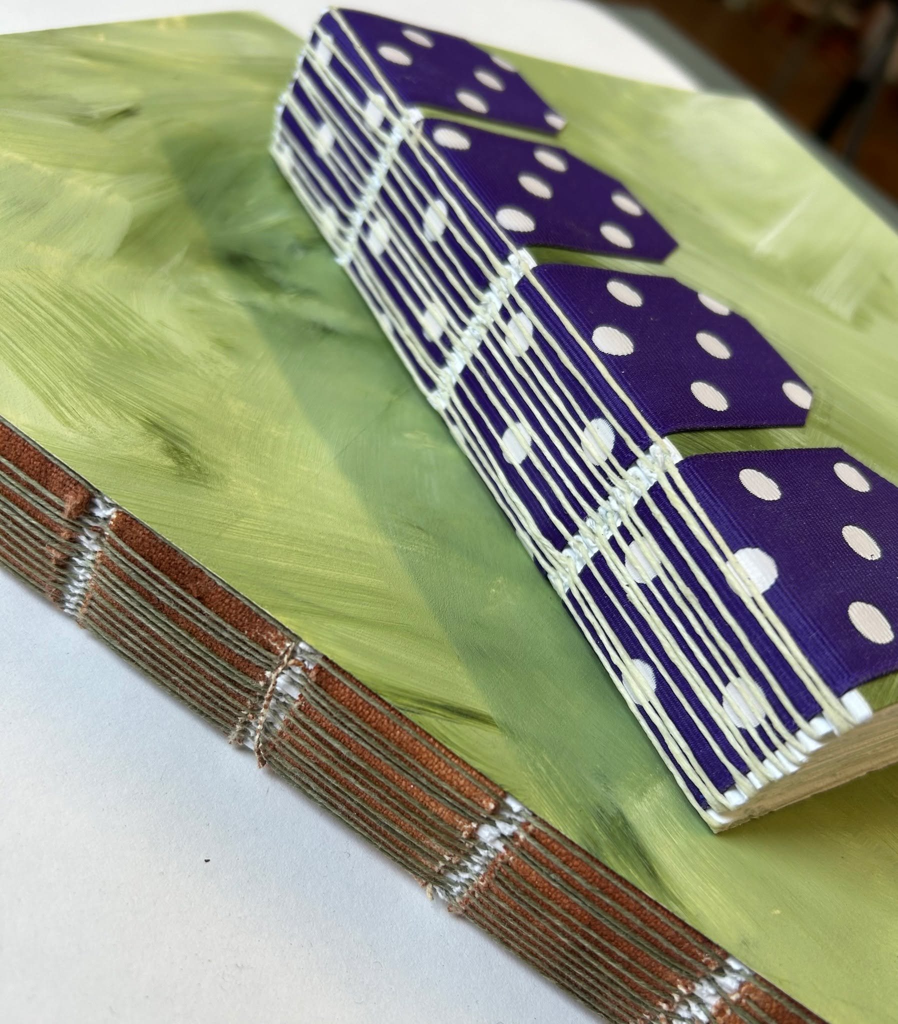 Spent the last two studio days working on a couple of new-to-me book structures, thanks to @aworkofheartstudio who calls this the "everything journal." I made one 11x7" and the other 7x5.5" with materials I had on hand. I can see 