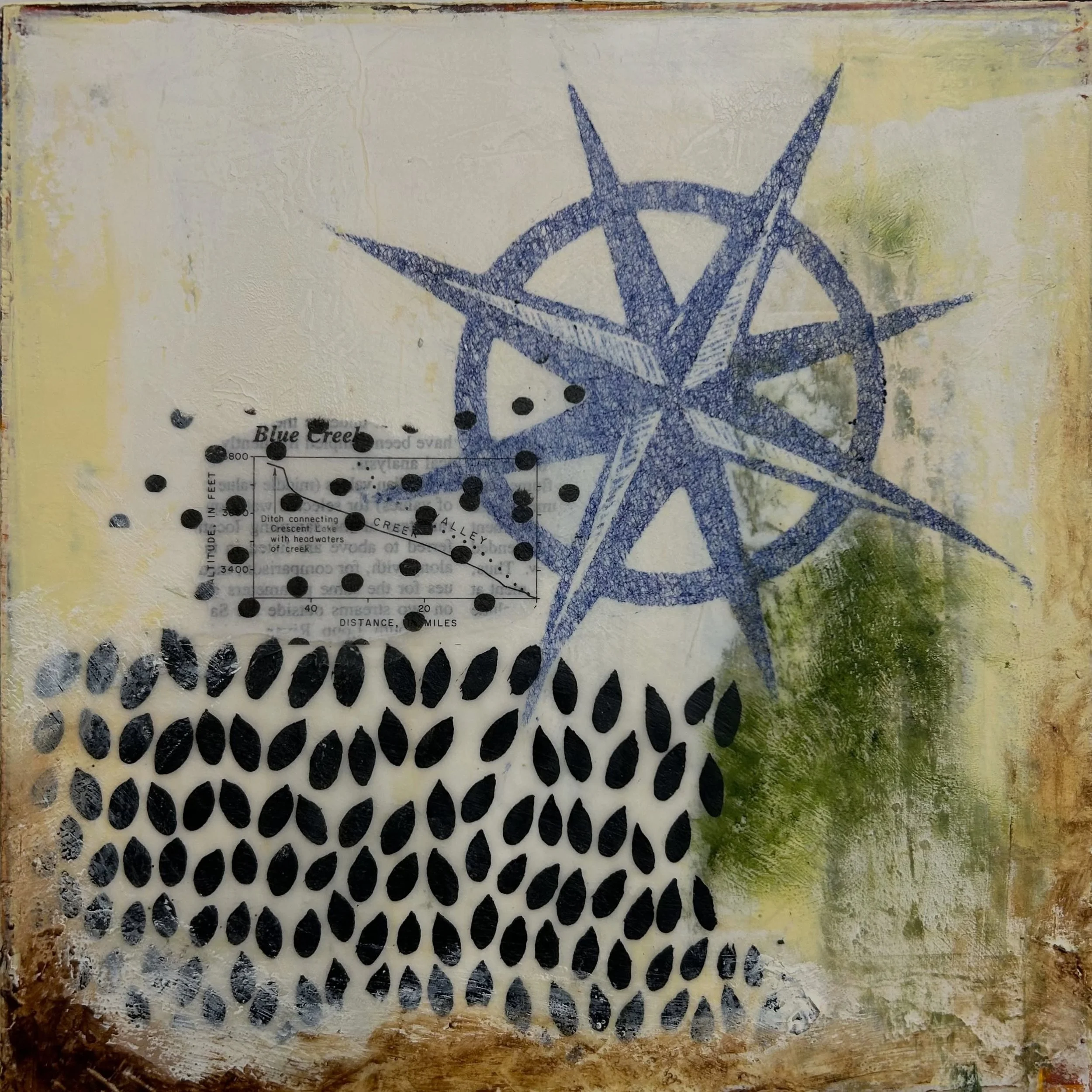 Work in progress, 8x8&rdquo; oils, wax, woodcut, ink, mixed papers. 

#contemporary #contemparyart #omahaartist #nebraskaartist #oilandcoldwax