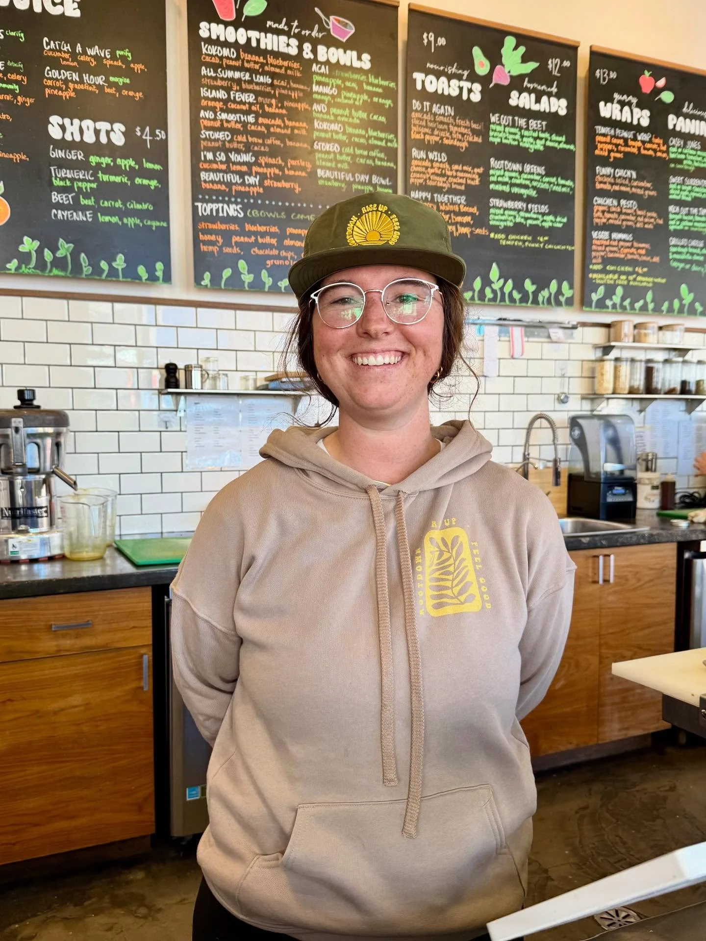 🌱Meet Our New Manager Caera!🌱

We&rsquo;re so excited to welcome Caera as the new manager of our juice bar! If you&rsquo;ve been by before, you might already recognize her friendly face. She&rsquo;s been serving up fresh blends and good vibes behin