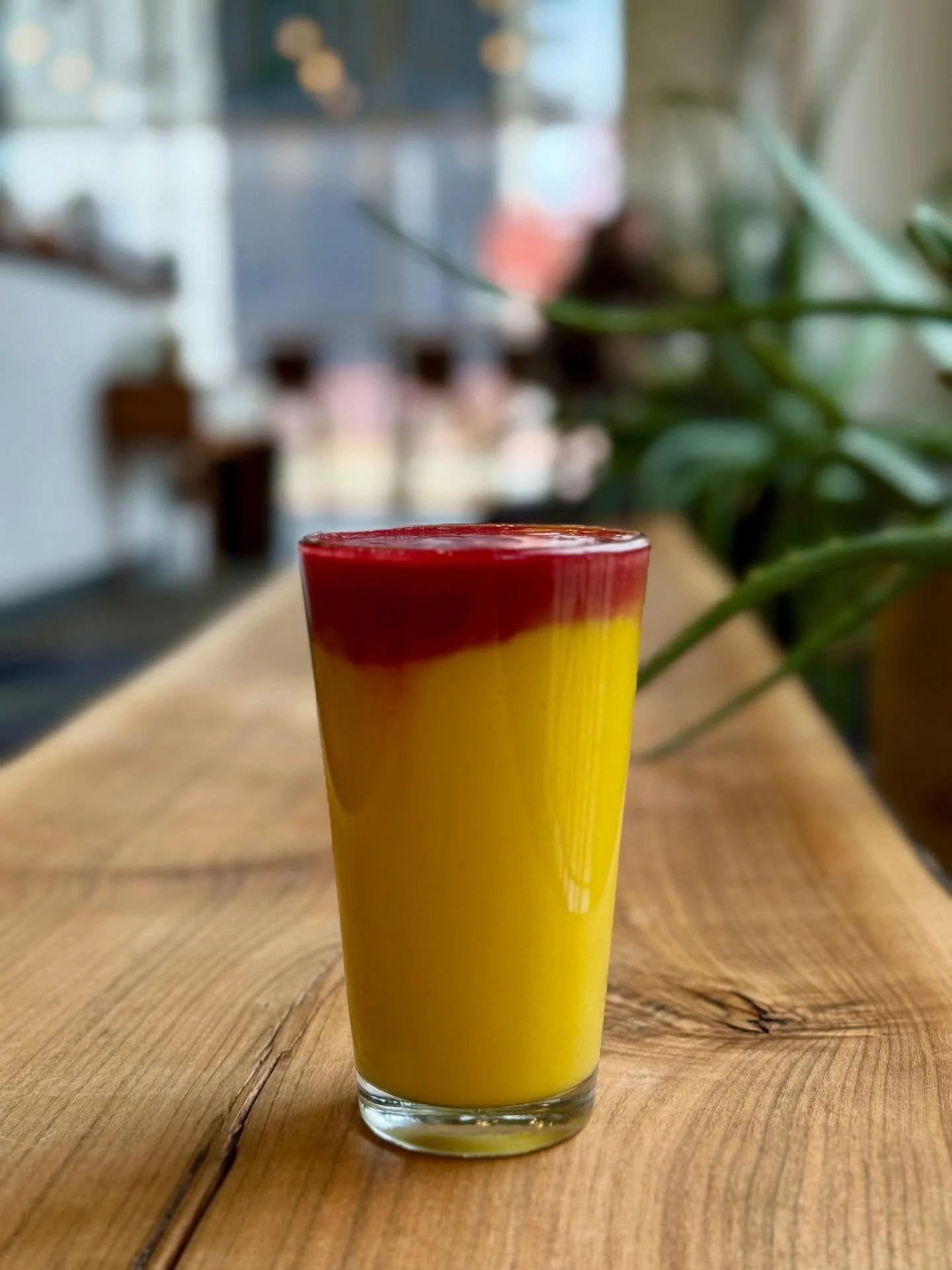 November Drink of the Month 🍂
GOLDEN GLOW SMOOTHIE 🌟🍯

Sip your way into fall with this vibrant blend of:
🥭 Mango
🍓 Strawberry
🍍 Pineapple
🍊 Orange
❤️ Beet
🌿 Turmeric + Ginger
🍯 A drizzle of honey

It&rsquo;s sunshine in a cup packed with an
