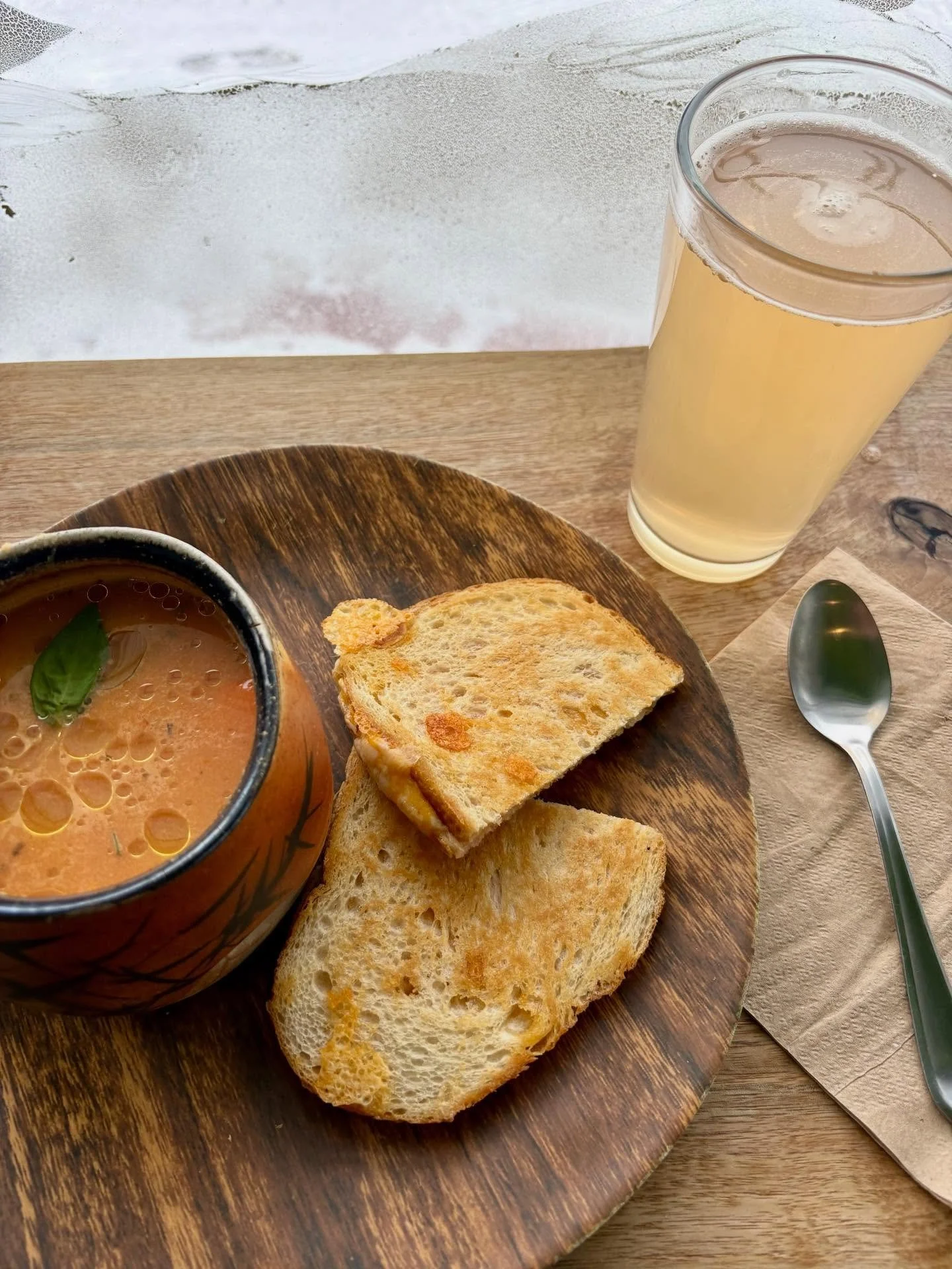 Out in the snow? Swing by for the ultimate comfort duo!
Our tomato soup is simmering, the grilled cheese is melty, and your seat is waiting. ❄️🔥
