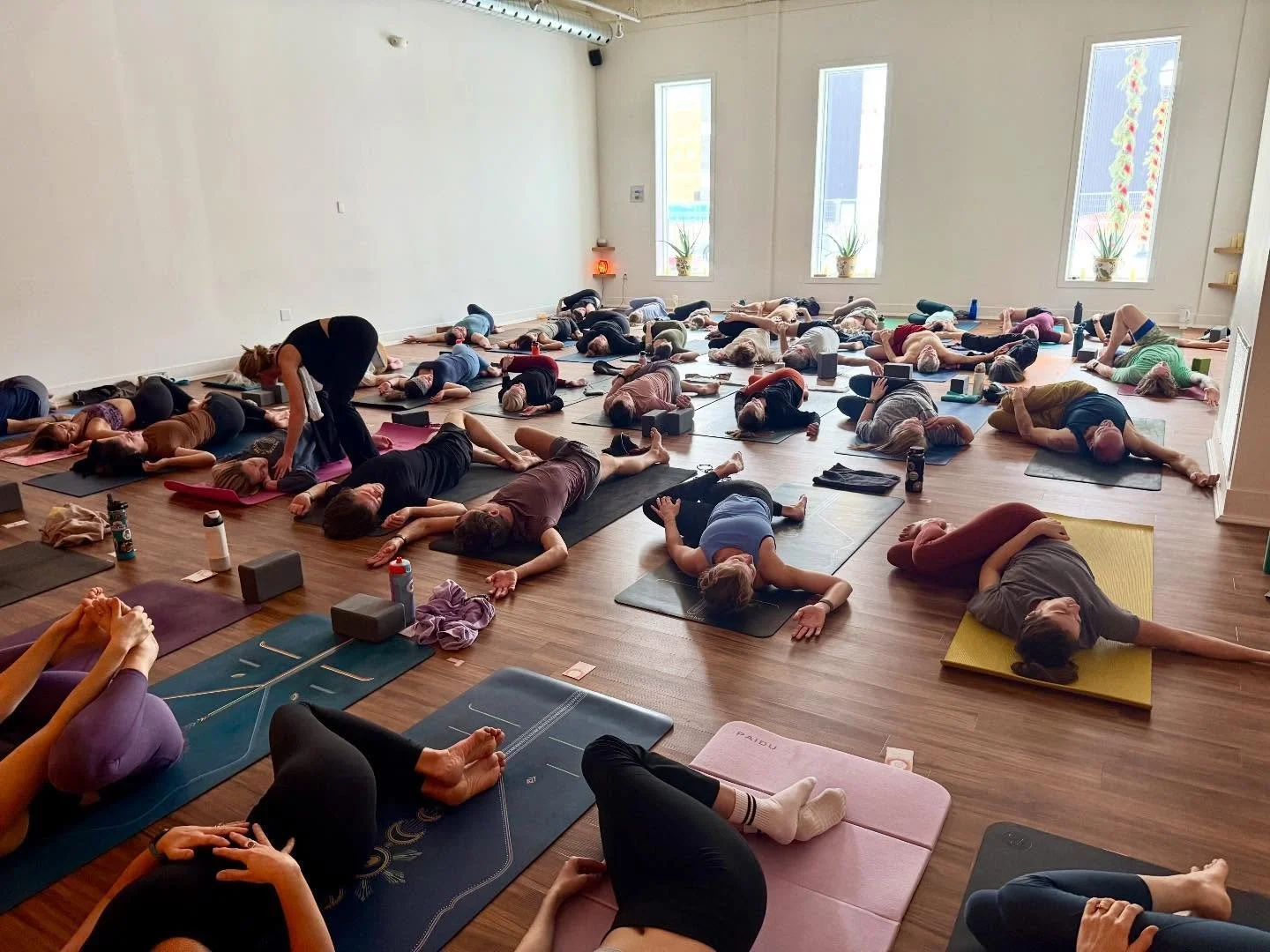 2026 is here! Cheers to a new year ✨
Full mats. Open hearts. Deep gratitude.
Thank you for flowing with us on New Year&rsquo;s Day! We&rsquo;re so grateful for this community 🤍🌱