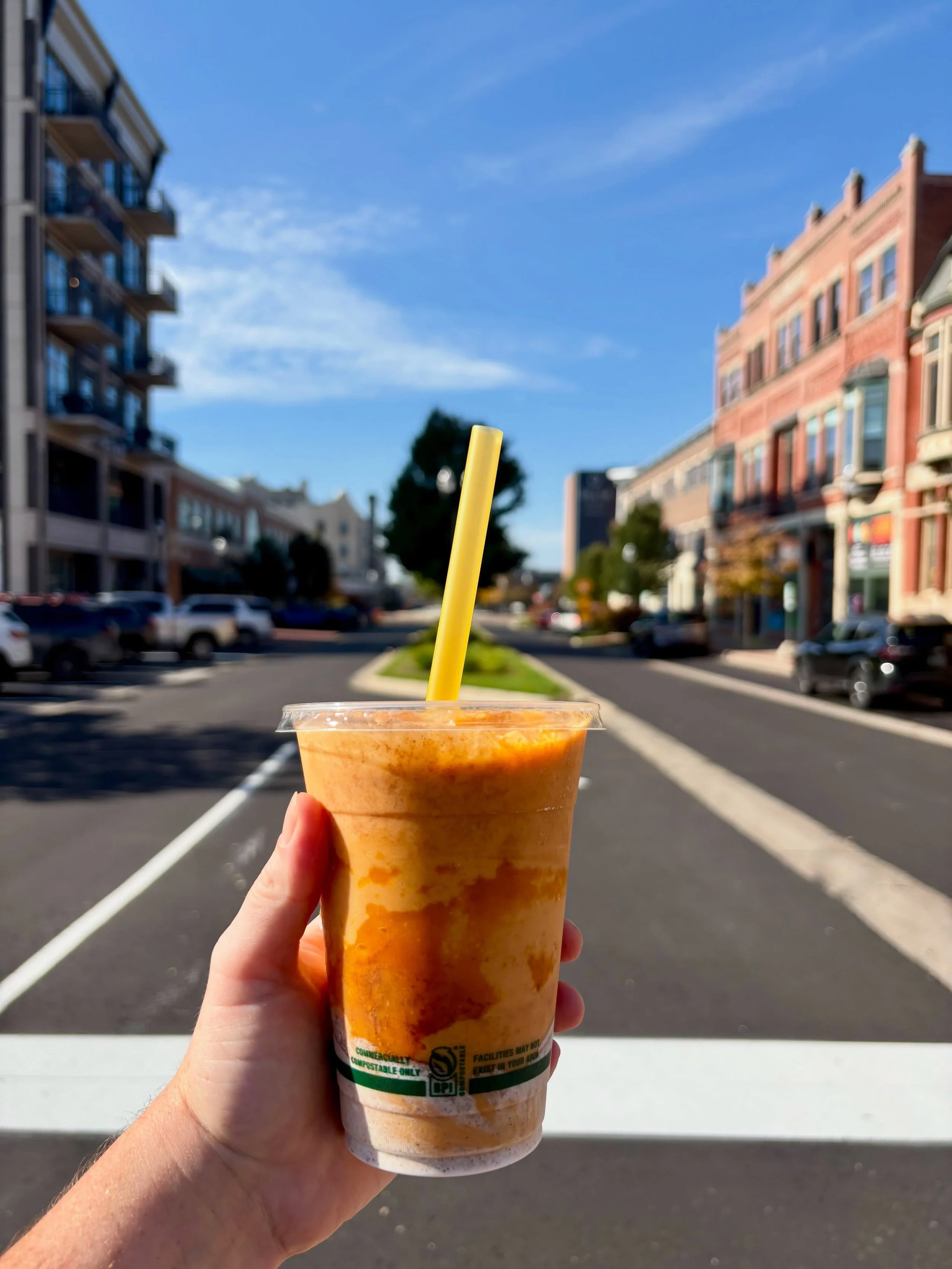 The sun is shining, and Western Ave is back open! 🎉Come see us at Rootdown and soak up a little sunshine. 💛

🎃 SPICE ME UP is our Drink of the Month!
Available as a smoothie or smoothie bowl, this cozy fall favorite blends sweet potato, pumpkin, b