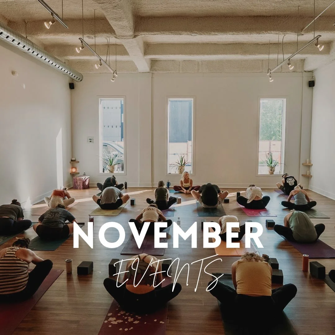 ✨NOVEMBER EVENTS ✨
Join us for special workshops, pop-up classes, and a Thanksgiving morning on your mat with our Rootdown community. We are grateful for YOU!💚

🌱 Yin Yoga &amp; Thai Massage with Carey &amp; Yvonne
Sunday, November 1 (SOLD OUT) &am