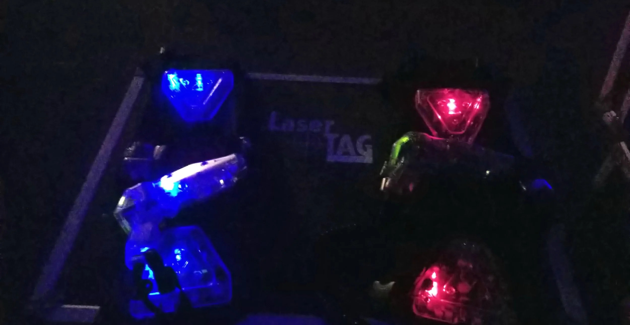 Laser Tag in the Dark