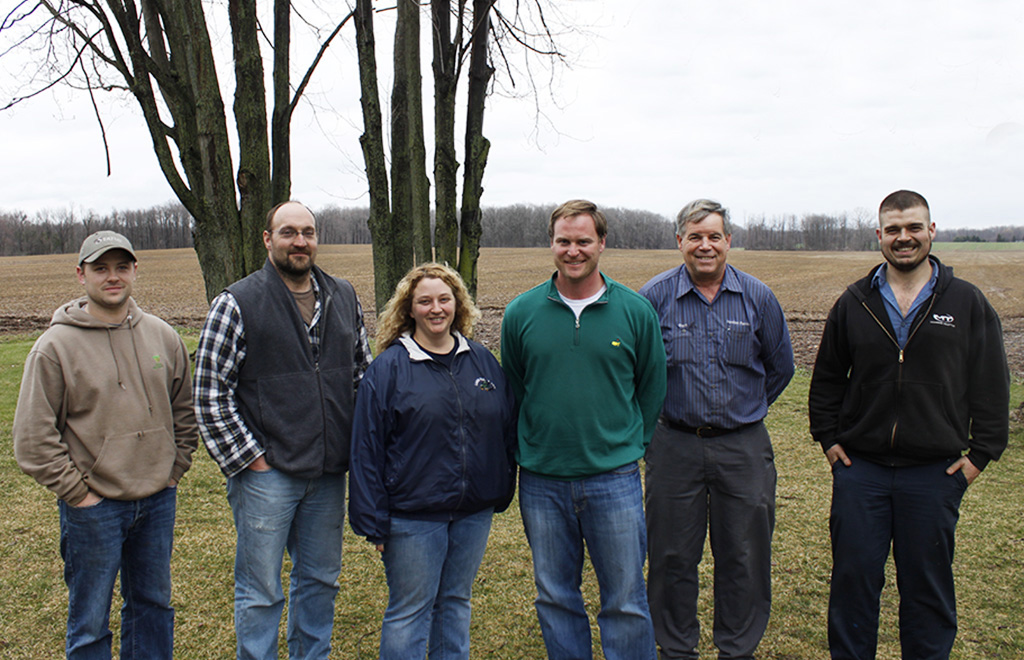 Pictured left to right: Jake Hartway, Patrick Woodworth, Janette Veazey-Post, Christian Yunker, Donn Branton, Chad Branton. Not pictured: Joe Brightly, Dennis Kirby. 