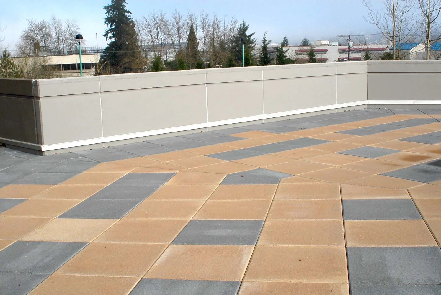 A Hot Fluid Applied Plaza Deck with Elevated Pavers
