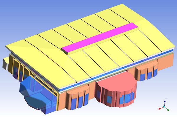 3D model of Swimming Pool Hall