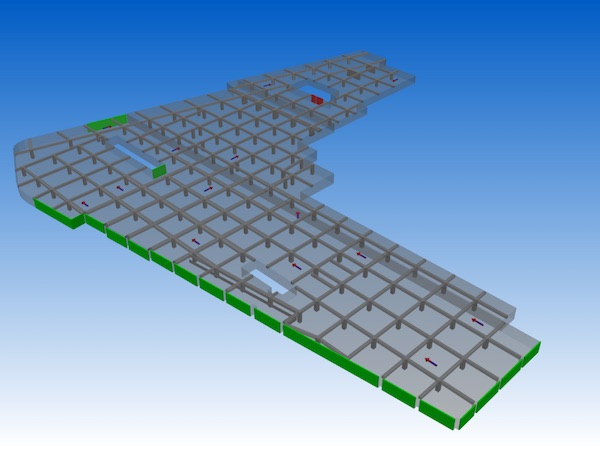 Analysis of car park ventilation - 3D Model