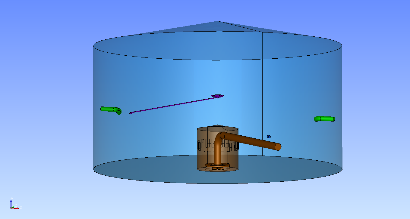 Skim Tank AWWA D100, ITS Tanks Flow Process Inside the Skim in Tank