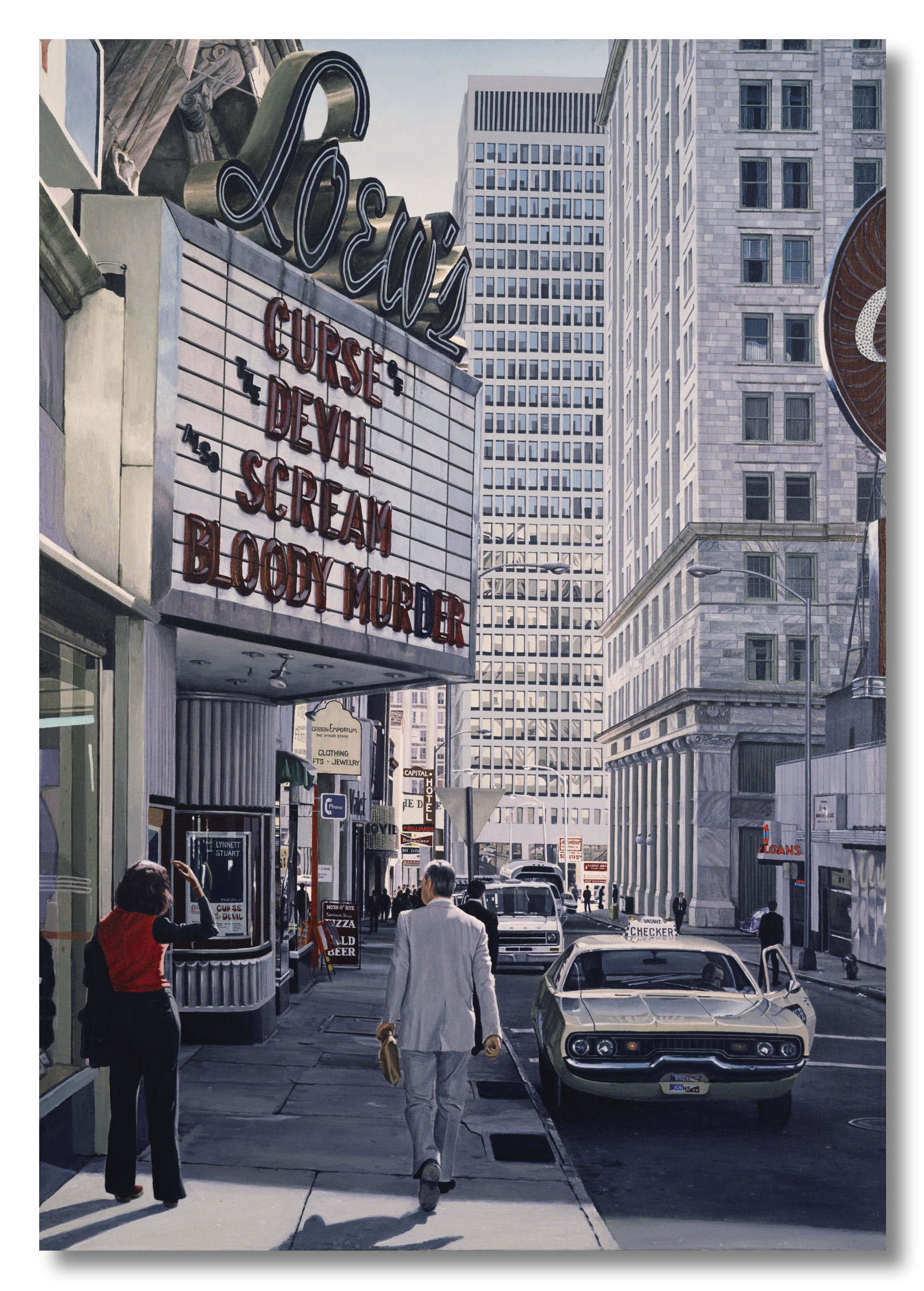 Loew's , 1976-1977 Acrylic on canvas 36 x 24 inches 91.4 x 61 cm