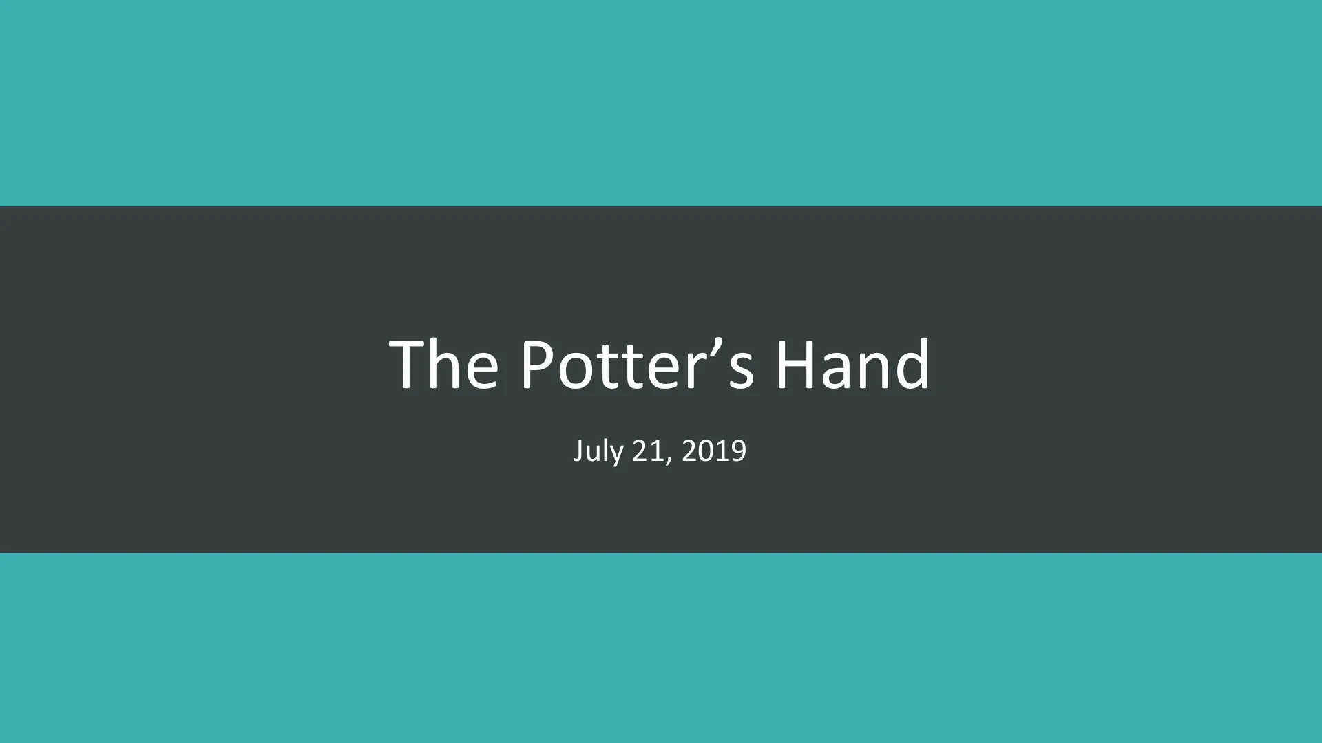 The Potter's Hand