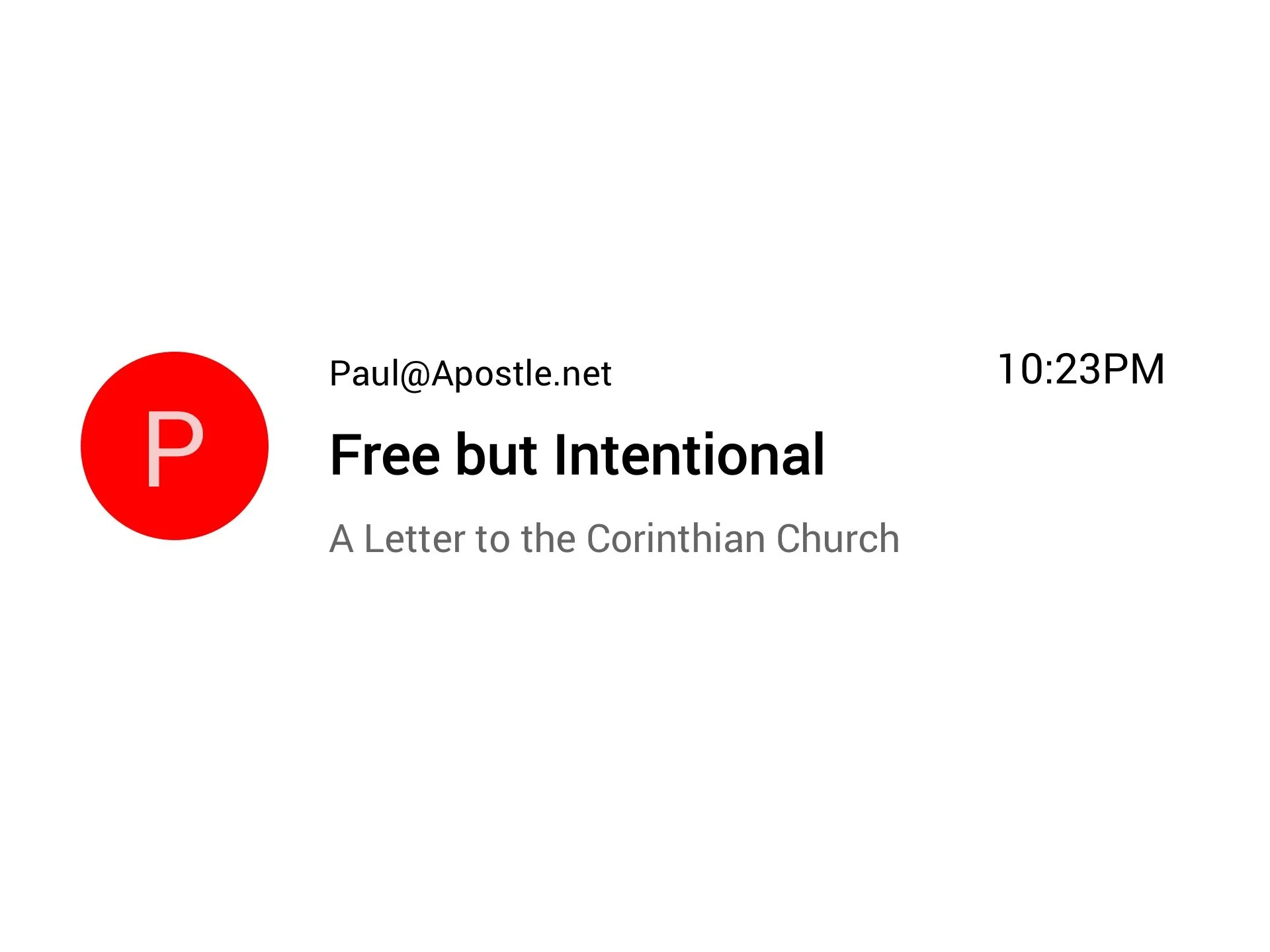 Free but Intentional
