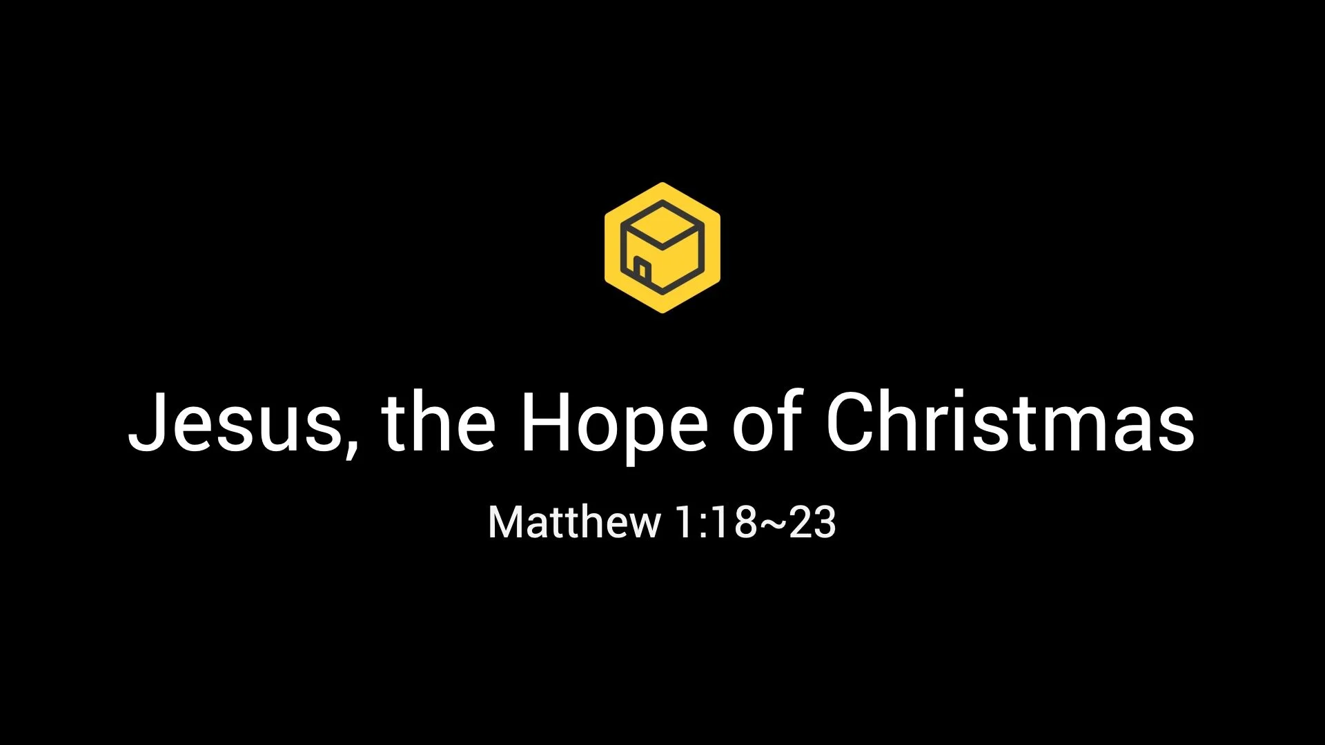 Jesus the Hope of Christmas