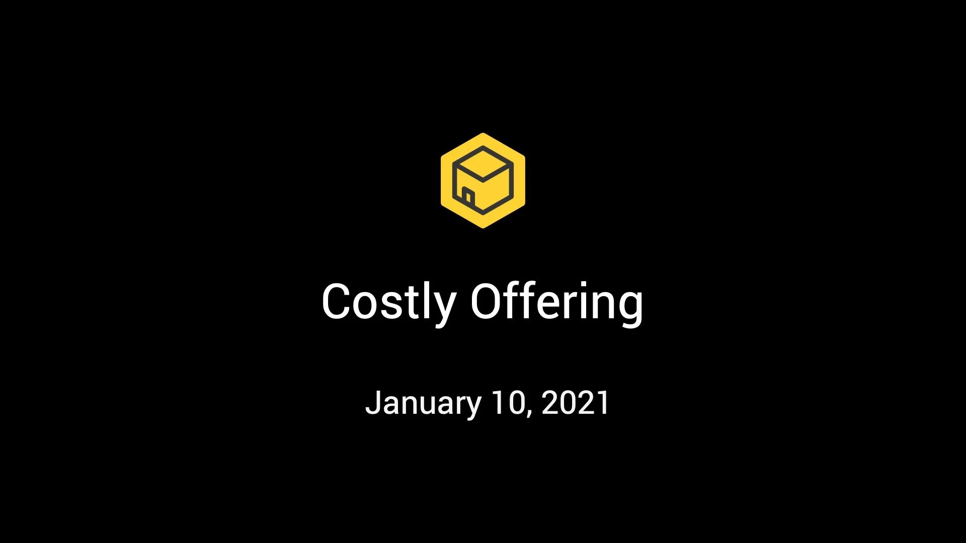 Costly Offering