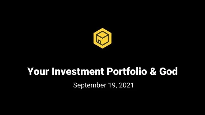 Your Investment Portfolio &amp; God