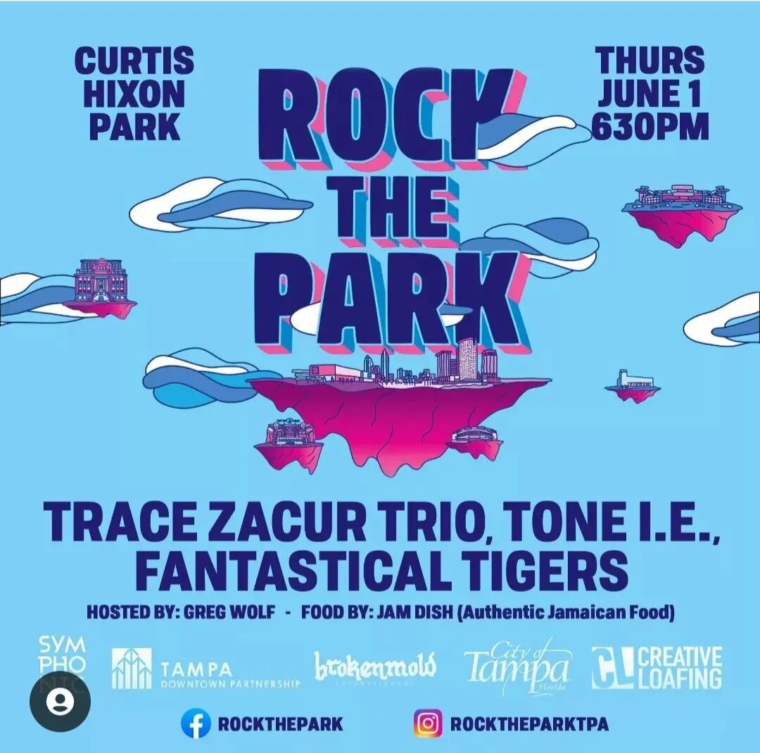 @rocktheparktpa on Thurs, 6/1 with @tz_trace // Let's Party!