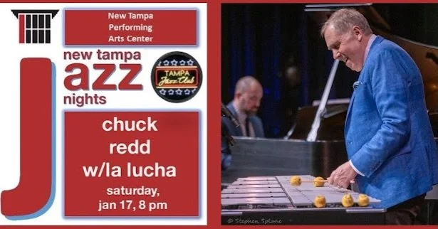 We are pumped to kick off our first concert of 2026 with our big brother, @chuckreddmusic at the @newtampapac on Sat, Jan 17th presented by the @tampajazzclub 🍕 Tix avail now at TampaJazzClub.com