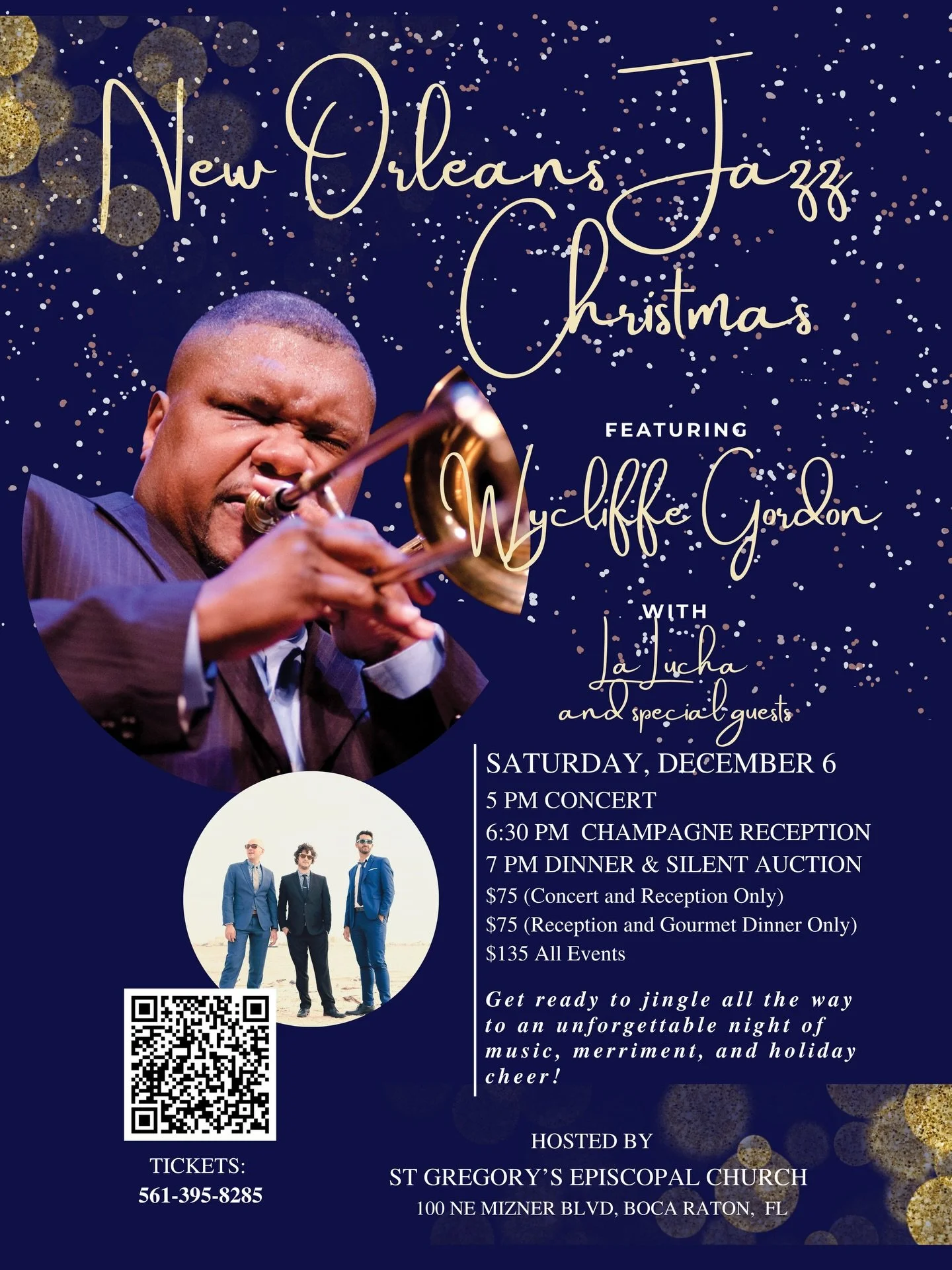 Woohoo! Sat, Dec 6th in Boca Raton with @wycliffegordonofficial 🎄