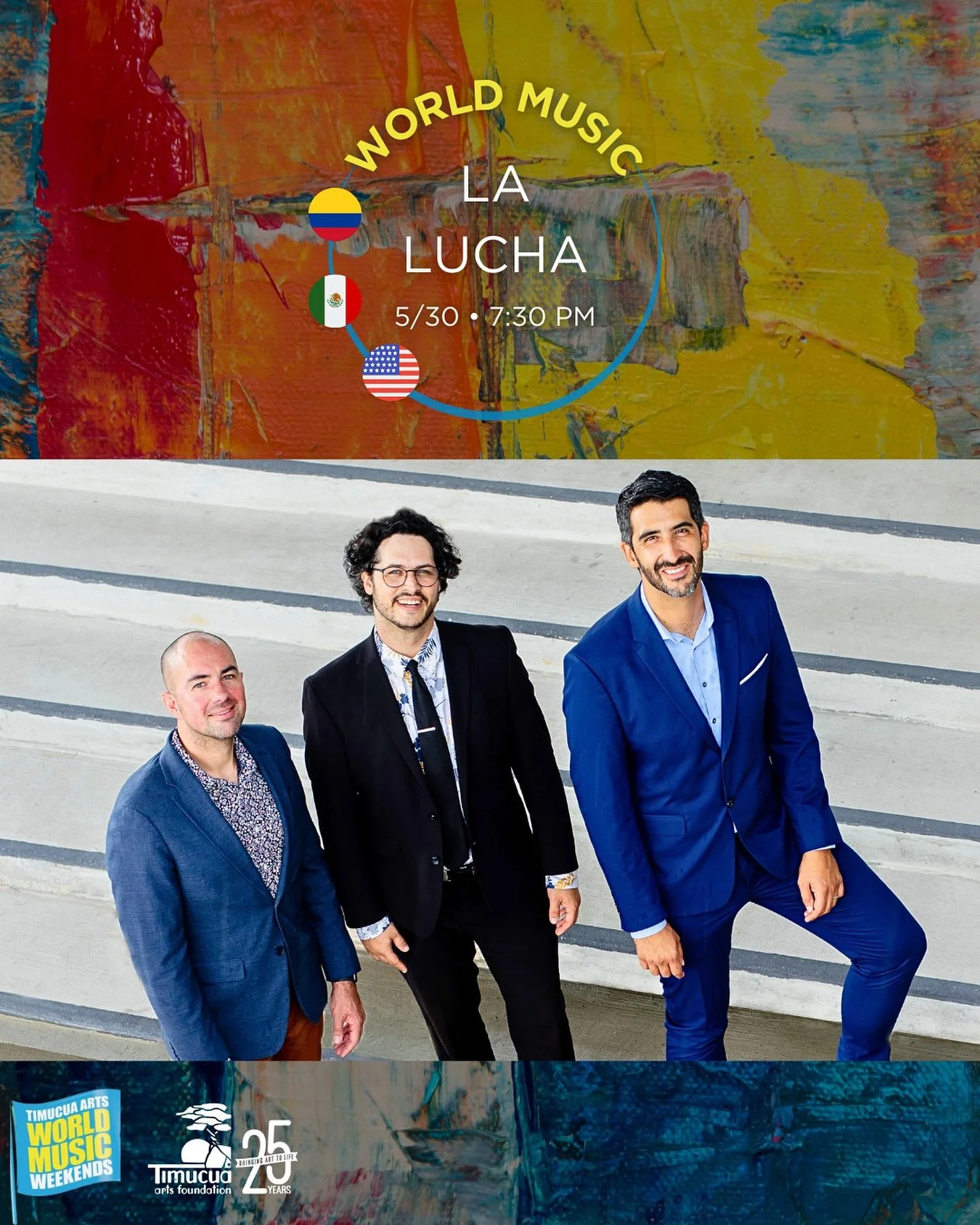 We are thrilled to be back at @timucuaarts One of our favorite places in the world! We&rsquo;ll be playing music inspired by our diverse cultural influences for their World Music Jazz Series. Hope to see you there!