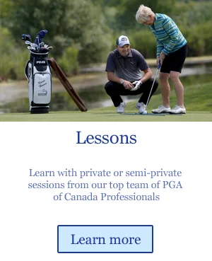 golf lessons from PGA Canada professionals