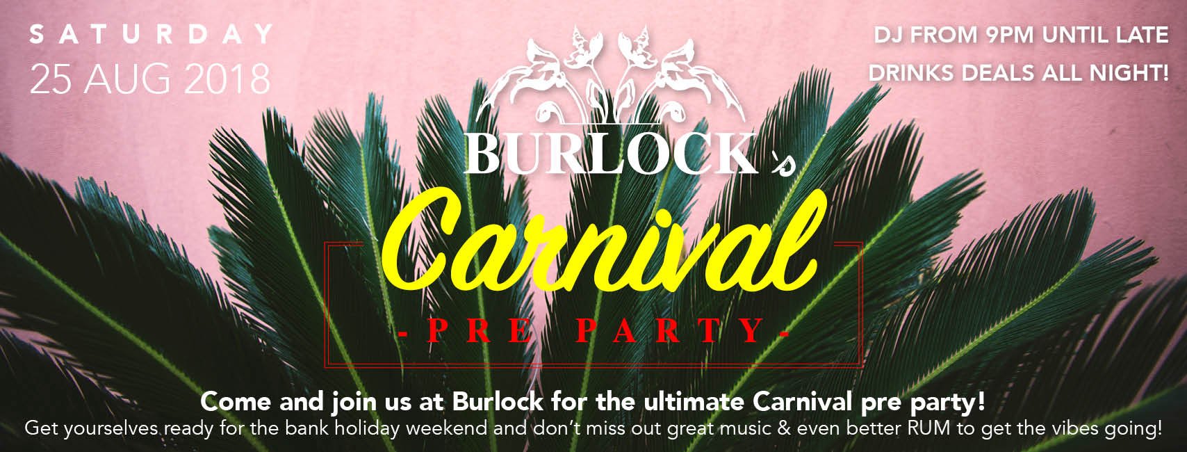 Banner for Burlock Rum Room