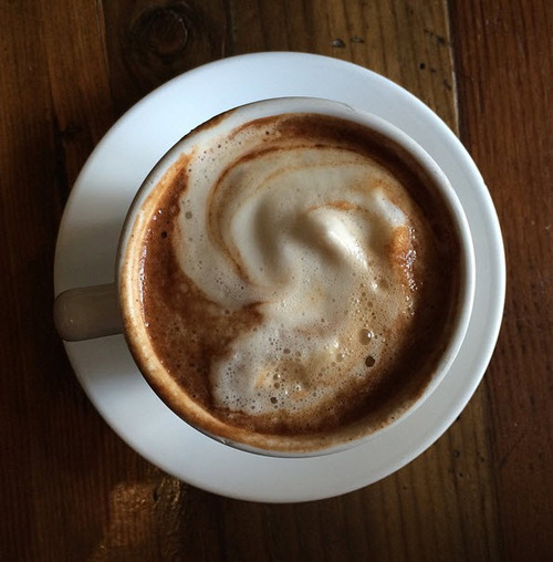Roasted Maca Latte from G olden Mean Cafe in Santa Monica