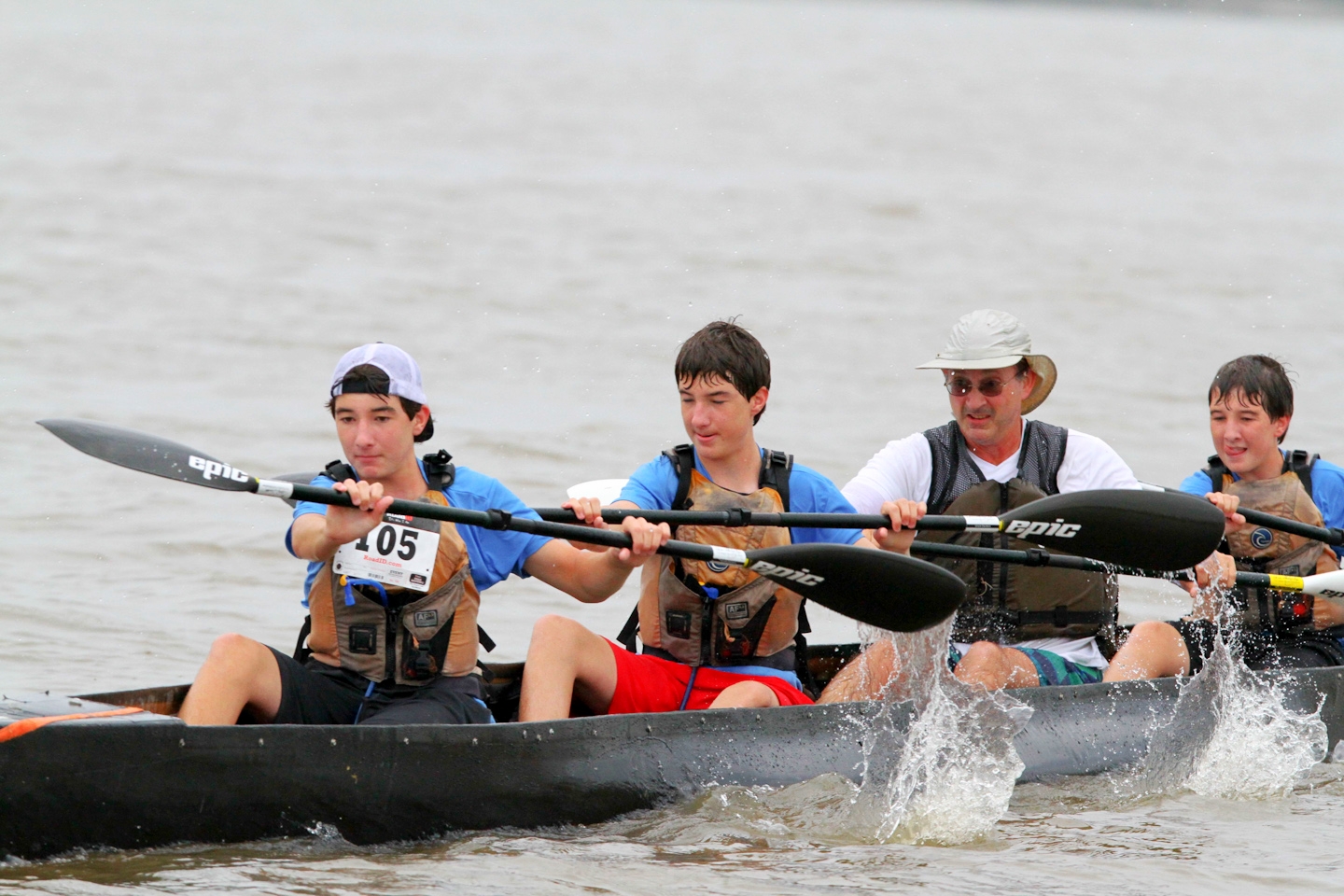 (From left) Peyton Pellerin, Conrad Pellerin, Tave Lamperez, and Carson Pellerin. The Pellerins are from Breaux Bridge, LA, and Tave is from Lafayette, LA