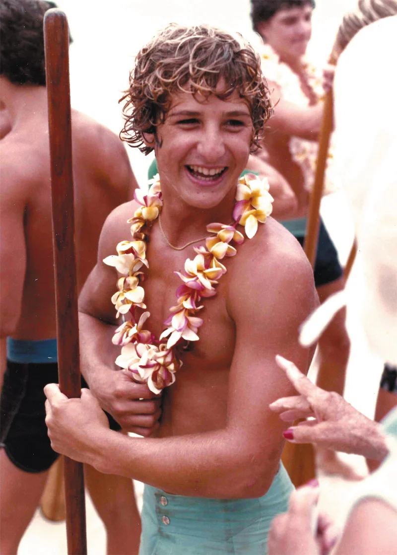 Jim Foti at the 1982 Kailua regatta boys 16. He won first place