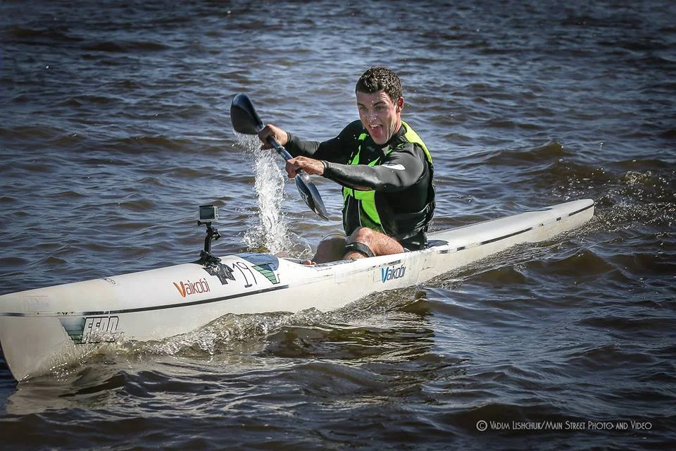 Sean Rice has described Kieffer as a paddler "who paddlers with his heart". On the old Fenn at the Northshore Cup---Photo Vadim LIshchuk