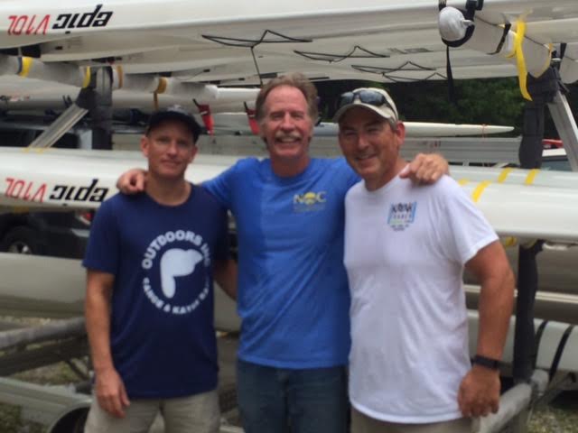 Familiar Faces. From left- Holmes, Rick Carter, Joe Vinson