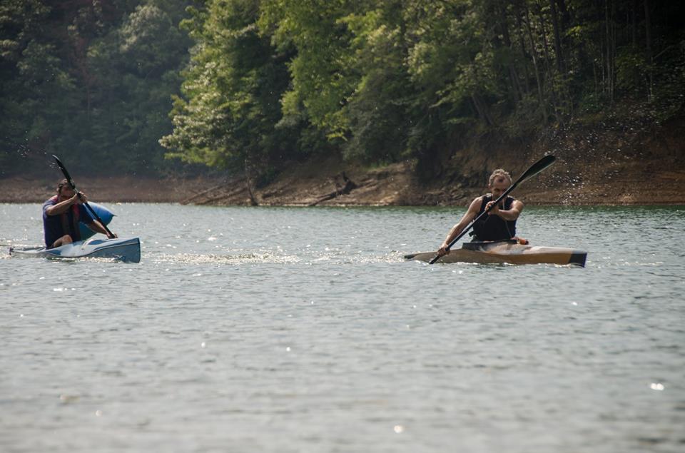 Pete Green (blue Mohican) and Sven Johnson