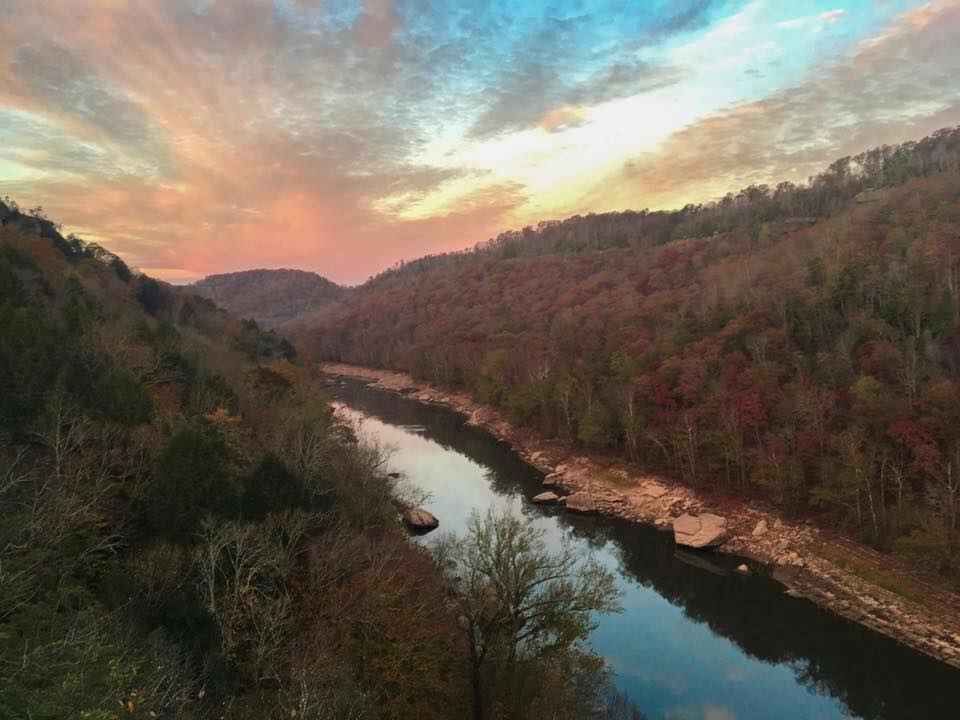 Sunrise over Big South Fork. Photo by Shara Sumner