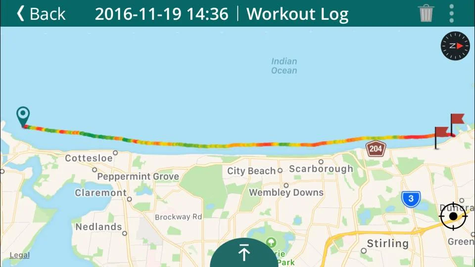 Course Runs Tight Along the Coast