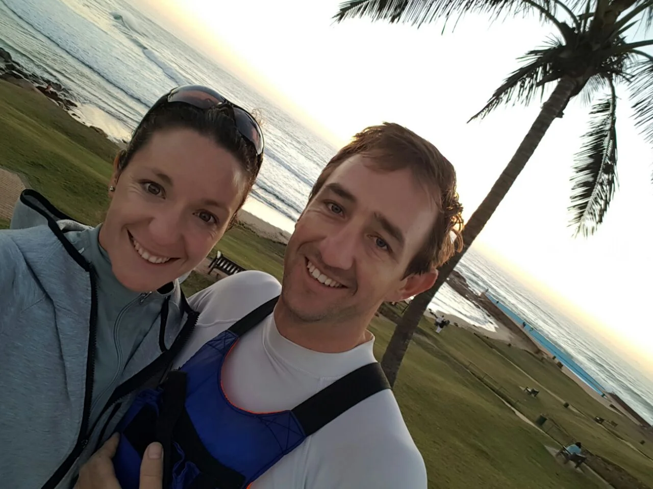Hayley and husband, Paul enjoying some down time fishing