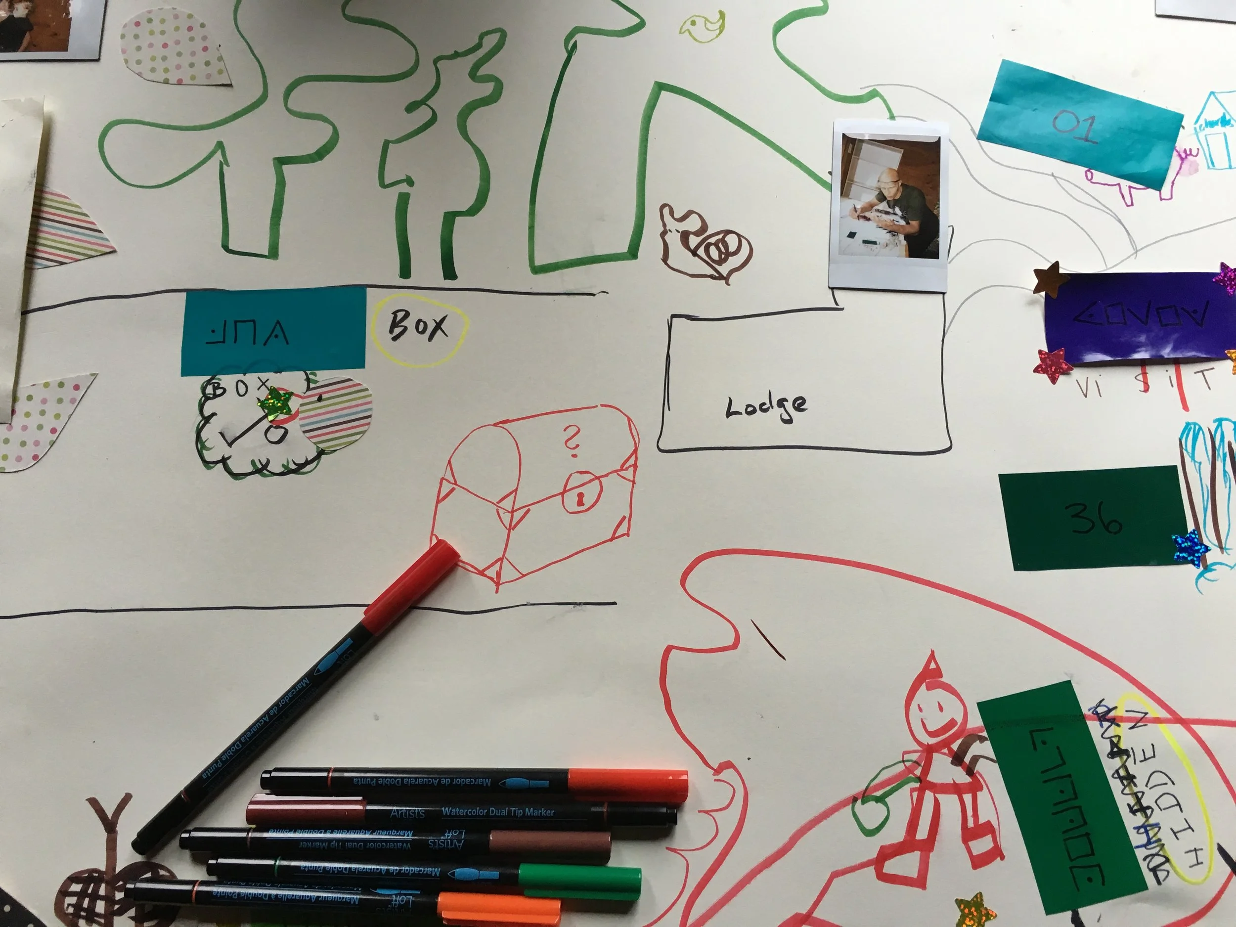 An ongoing scavenger hunt that took participants on mindful walks in the woods.