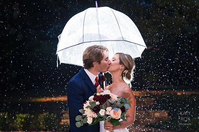 I&rsquo;d love to be there for you rain or shine! No matter what life throws your way you can count on amazing wedding photography by myself and my spectacular team. Special thanks to my friend and second @nicolewoodsphotography!!! Image taken @mercu