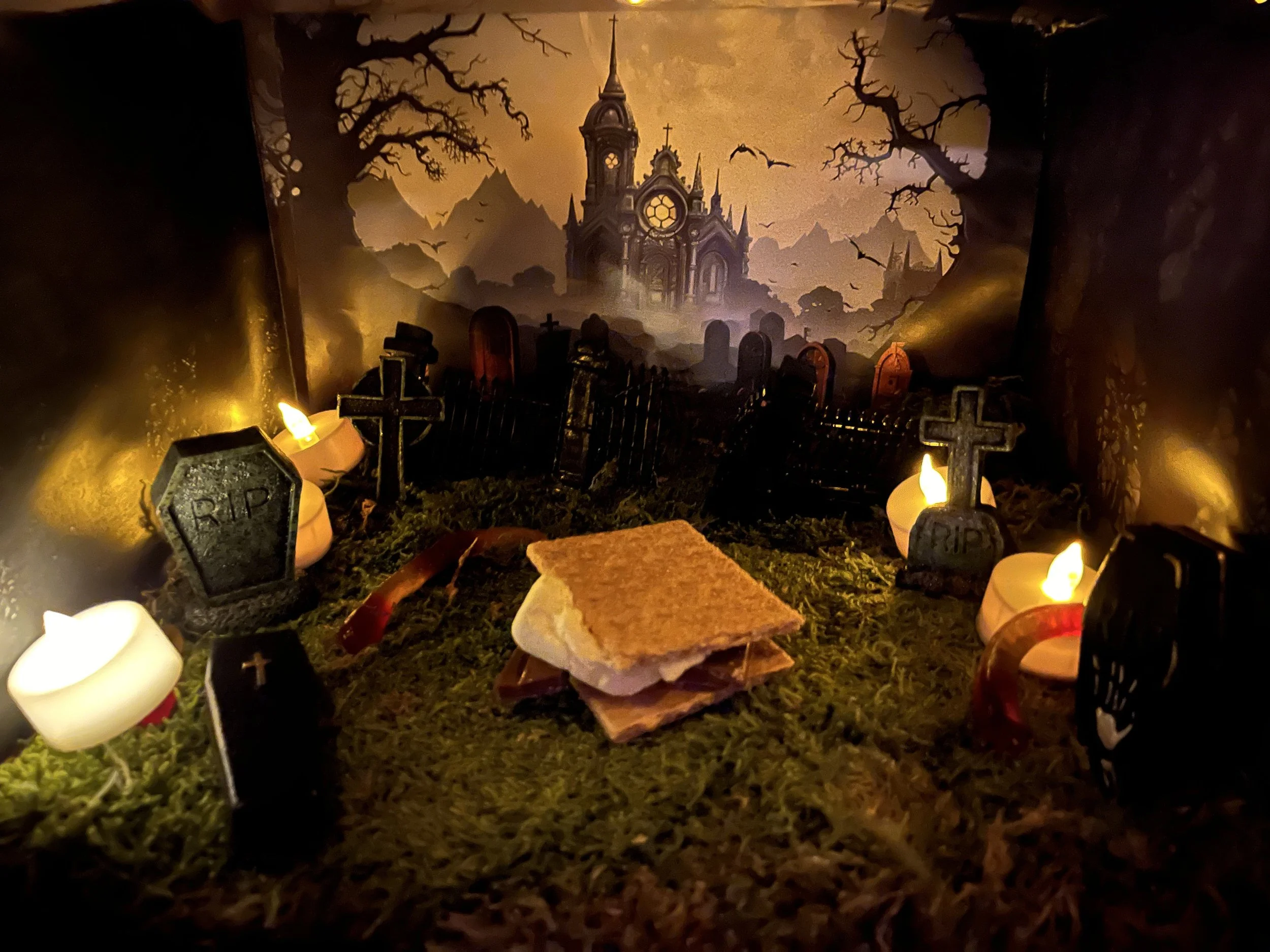  The S’mortuary at the 2024 City of Gods Halloween festival 