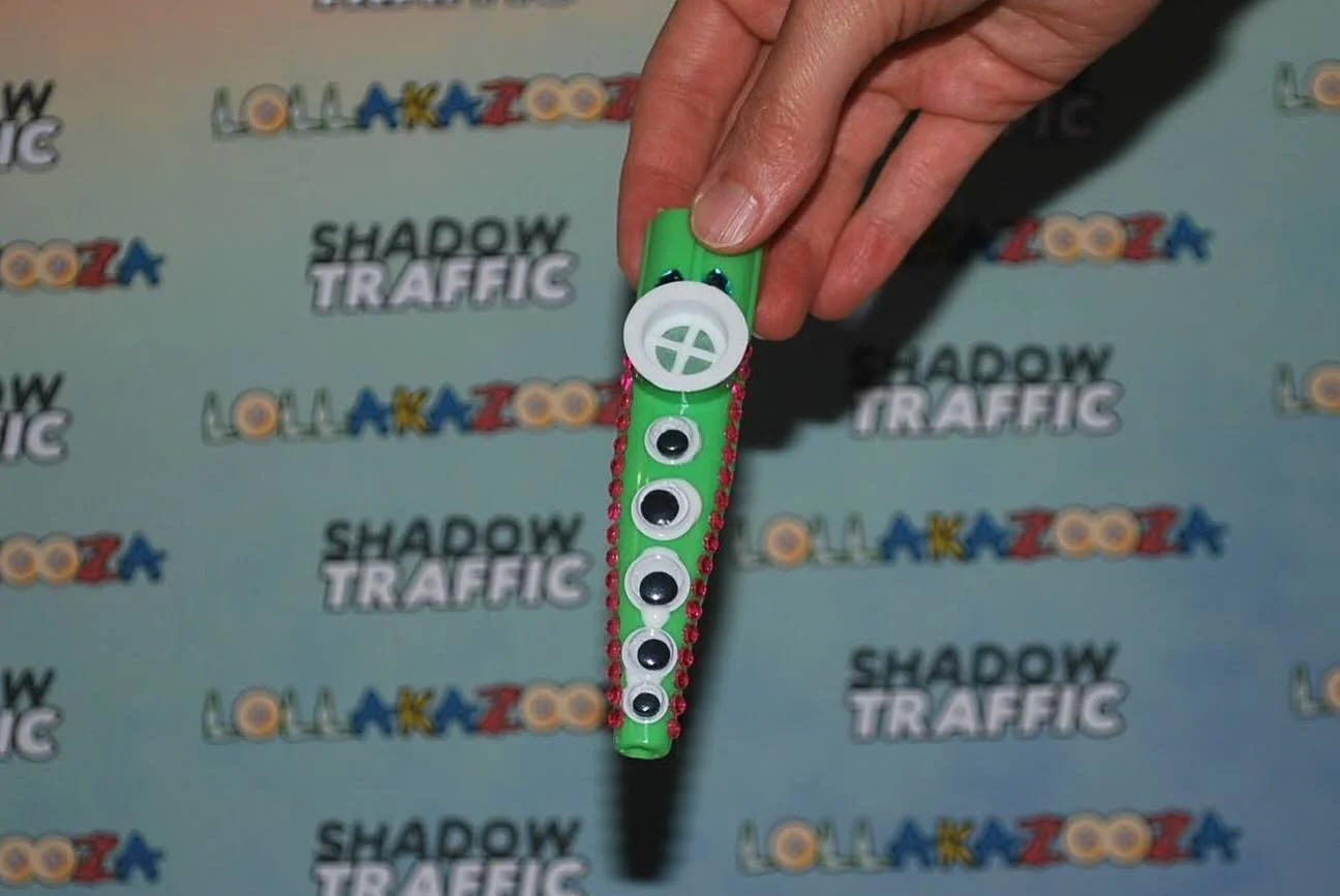 Some glam shots of the true stars of the show: the kazoos (especially after their visits to our Bekazooling Kabana)