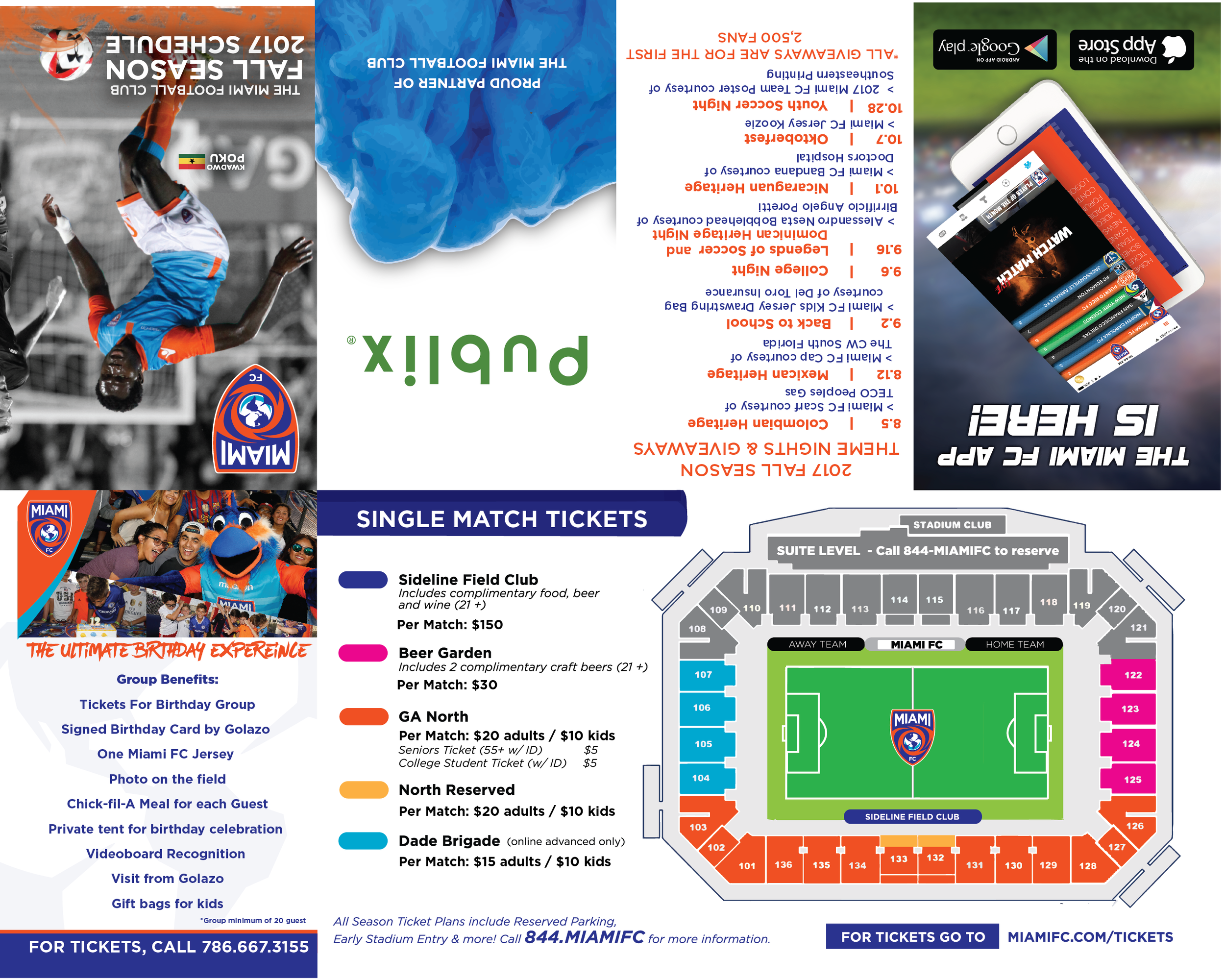 Miami FC Pocket Schedule Cover