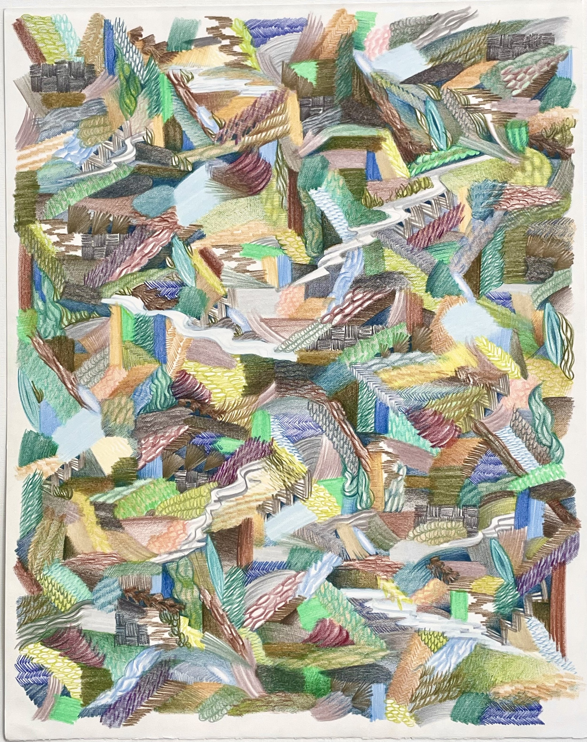  Color pencil on paper, 20 x 16 