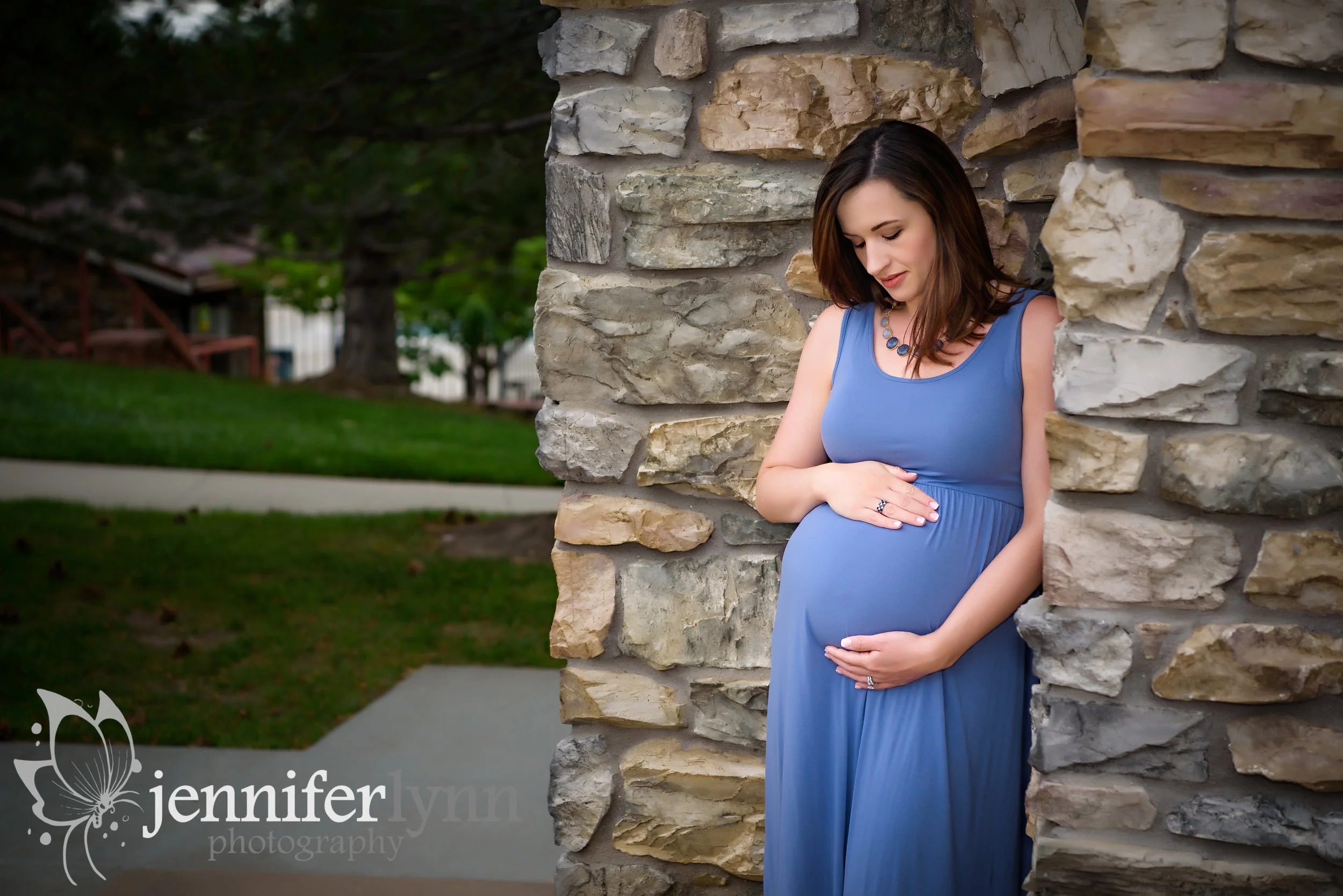 Maternity Rocks Gazing Belly