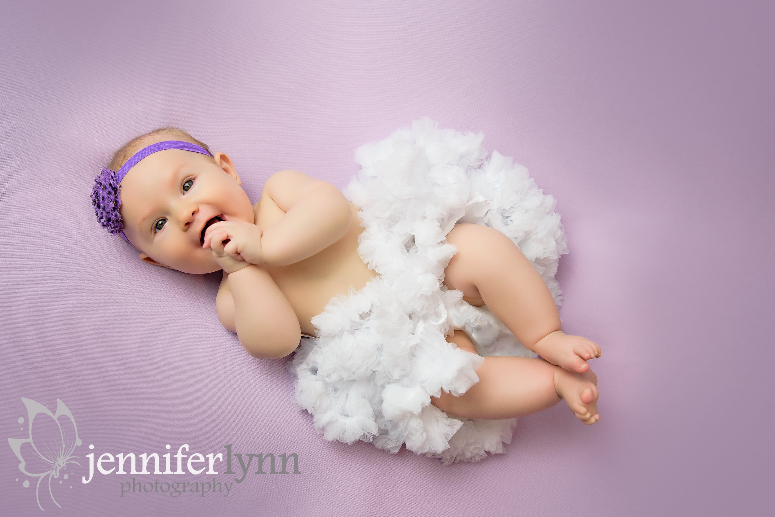 Happy Baby Purple White Tutu