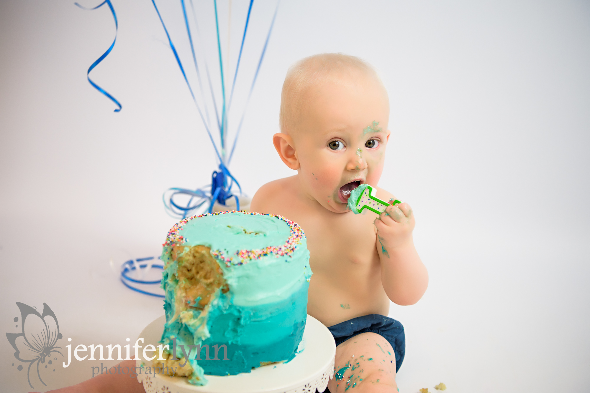 Boy Cake Smash Blue
